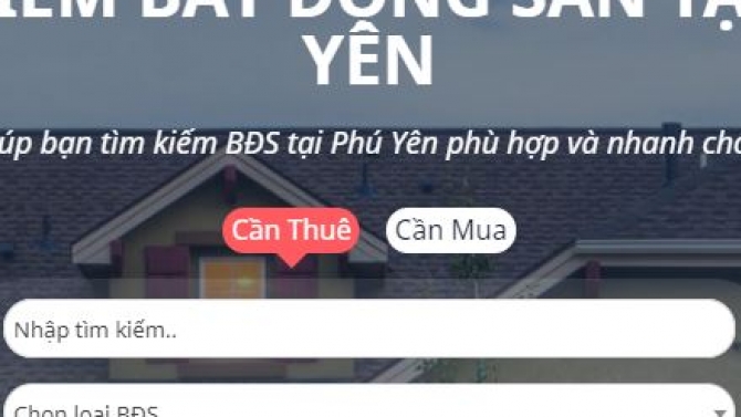 Update website bất động sản Ph&uacute; Y&ecirc;n