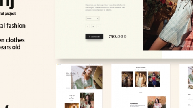 Thiết kế UX/UI Website - Dự &aacute;n SHE By Shj