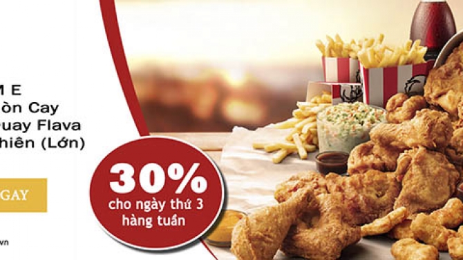 thiết kế banner cho kfc