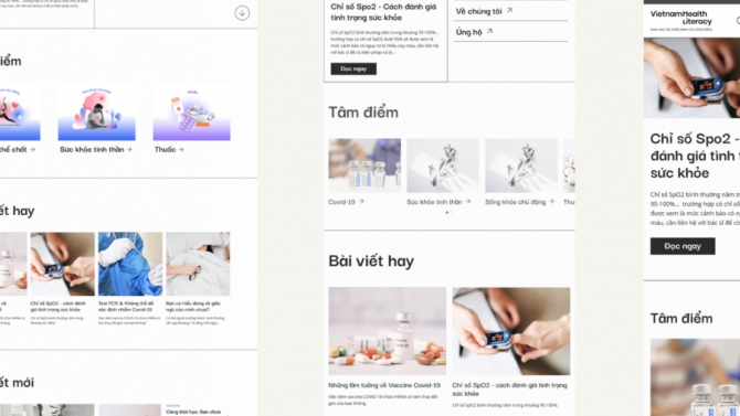 X&acirc;y dựng website Vietnam Health Literacy