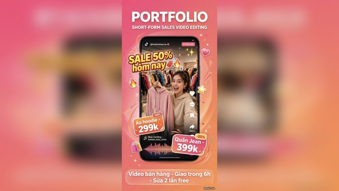 Demo ảnh & Video Quảng C&aacute;o &ndash; TikTok/Reels