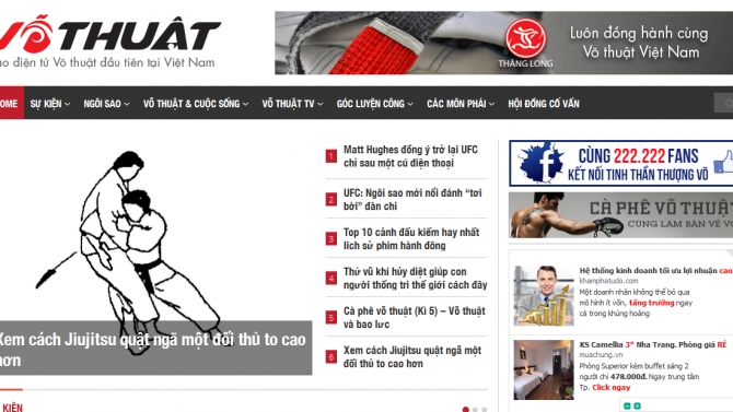 Thiết kế Website V&otilde; Thuật
