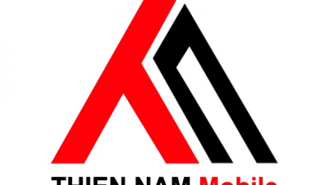 thiết kế bộ nhạn điện thương hiệu v&agrave; baner marketing cho cửa h&agrave;ng Thi&ecirc;n nam mobie