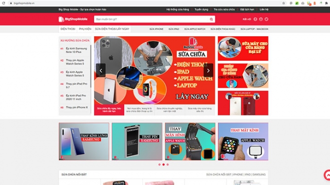 Lập tr&igrave;nh website lĩnh vực b&aacute;n h&agrave;ng c&ocirc;ng nghệ