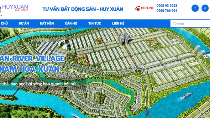 Ph&aacute;t triển website dịch vụ bất dộng sản huyxuan.vn