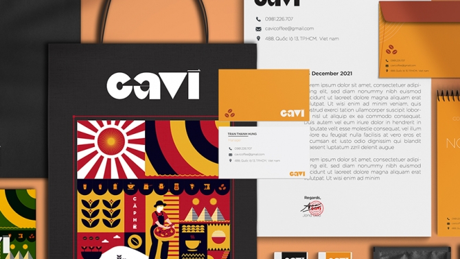 NHẬN DIỆN THƯƠNG HIỆU CAVI COFFEE