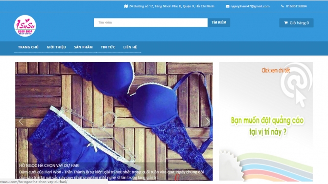 Website b&aacute;n h&agrave;ng