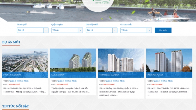 Thiết kế website bds