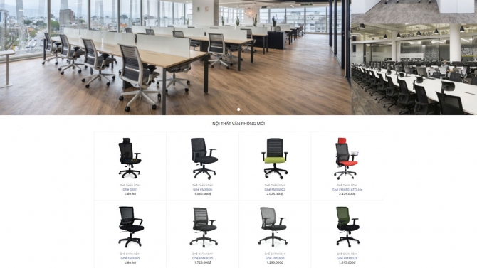 Thiết kế website nội thất Noithatvanphong.com