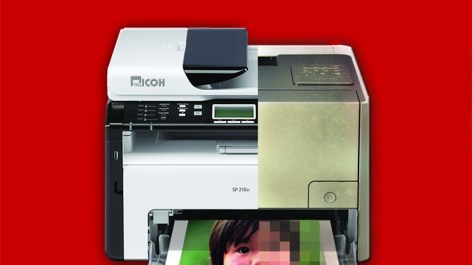 Thiết kế logo, tờ rơi tờ gấp cho c&ocirc;ng ty m&aacute;y in Ricoh