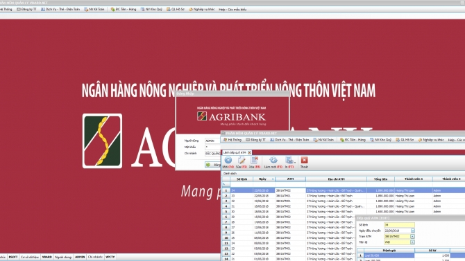 Agribank - Hệ thống tiếp quỹ ATM