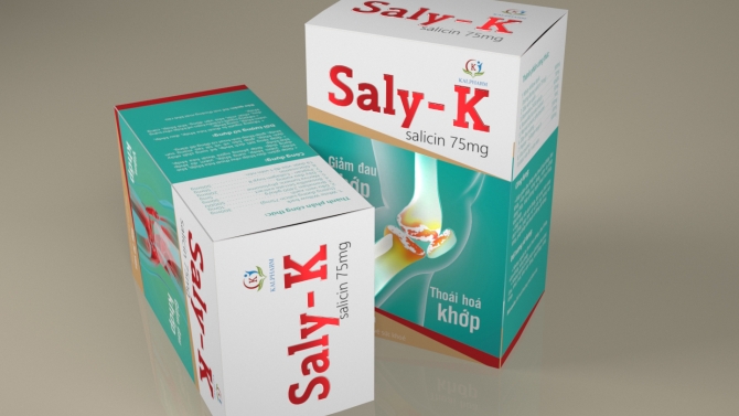 Thiết kế hộp thuốc Saly-K