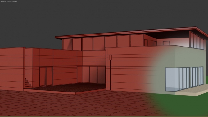 Modelling Cover Project's Modern House 03