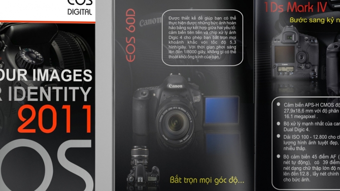 Thiết kế Brochure của h&atilde;ng Canon