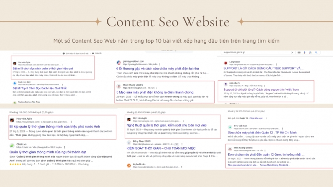 Viết b&agrave;i Seo Web