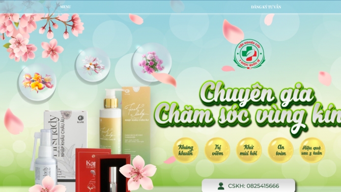 Thiết kế Landing Page Mỹ phẩm