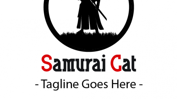 Logo Samurai Cat