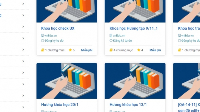 Thiết kế website học trự tuyến