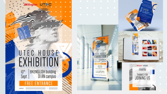POSTER Triễn l&atilde;m UTEC - C&acirc;u lạc bộ Tiếng Anh Đại học B&aacute;ch Khoa Tp. HCM