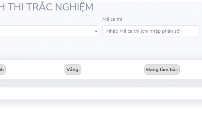 Hệ thống thi trực tuyến - Đại học Kinh tế TPHCM