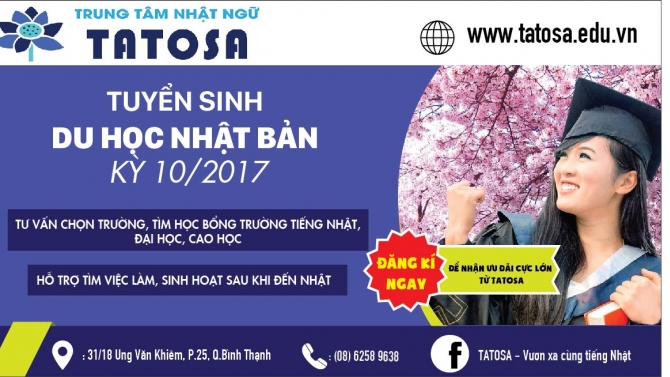 Thiết kế Banner cho Trung T&acirc;m Nhật Ngữ TATOSA