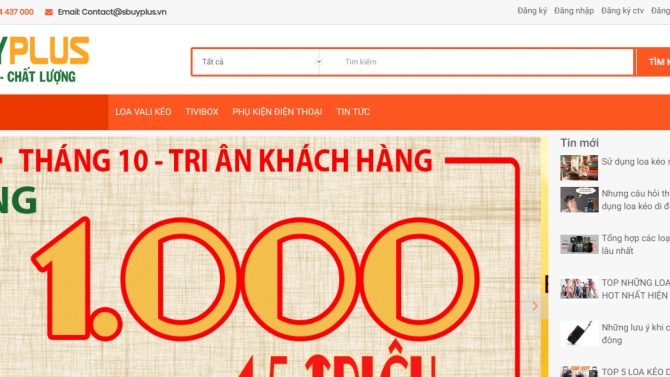 Thiết kế lập tr&igrave;nh website sbuyplus.vn