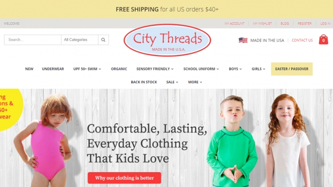 City Threads - Apparel for kids 0 thru 16 years