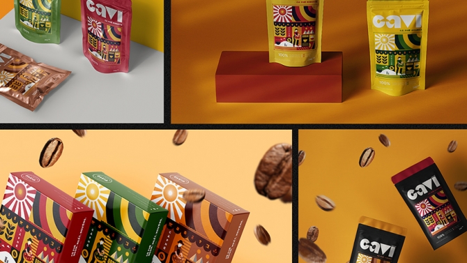 THIẾT KẾ BAO B&Igrave; CAVI COFFEE