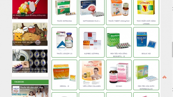 Thiết kế website duocphamviethung.vn