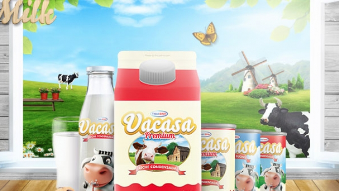 Sữa tươi v&agrave; sữa đặc c&oacute; đường Vacasa