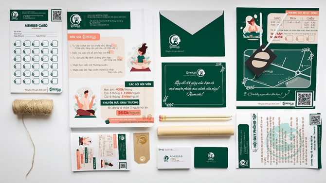 Cordelia yoga - Bộ nhận diện thương hiệu