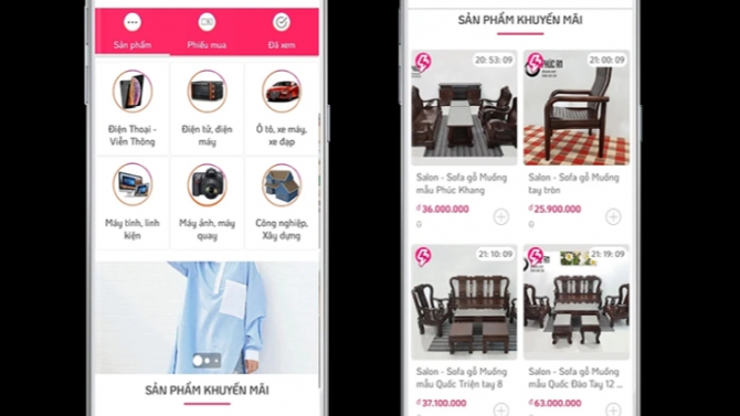 App s&agrave;n thương mại điện tử AZIBAI