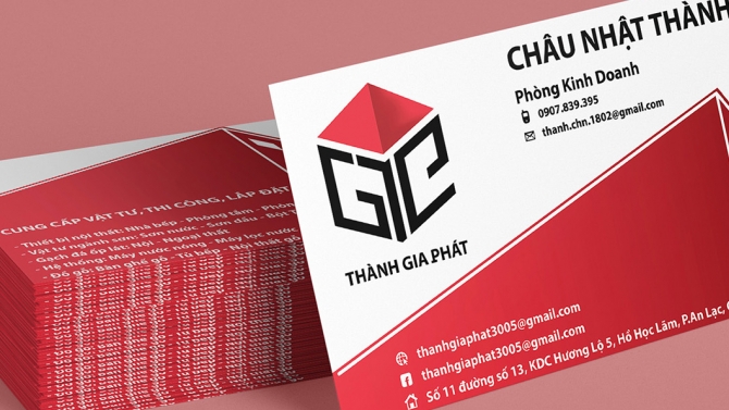 Logo v&agrave; Namecard c&ocirc;ng ty Th&agrave;nh Gia Ph&aacute;t