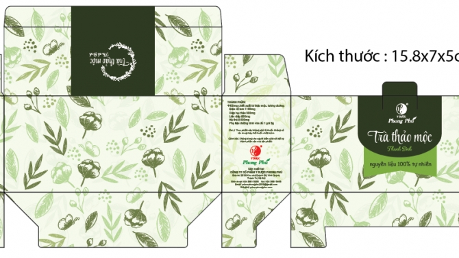 Hộp tr&agrave; thảo mộc thanh b&igrave;nh