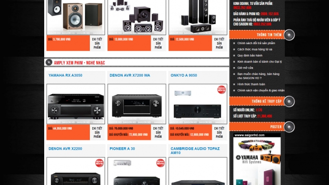Thết kế website cho saigonhd