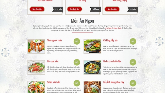 Website nh&agrave; h&agrave;ng