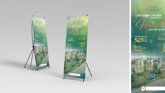 Standee quảng c&aacute;o dự &aacute;n