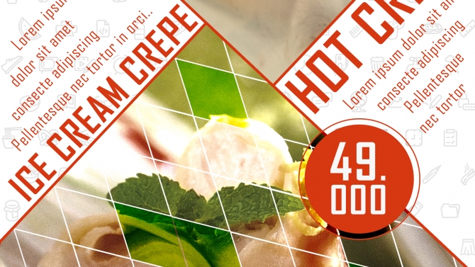 Thiết kế brochue Crepe House