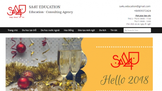 Thiết kế landingpage SA4U Education
