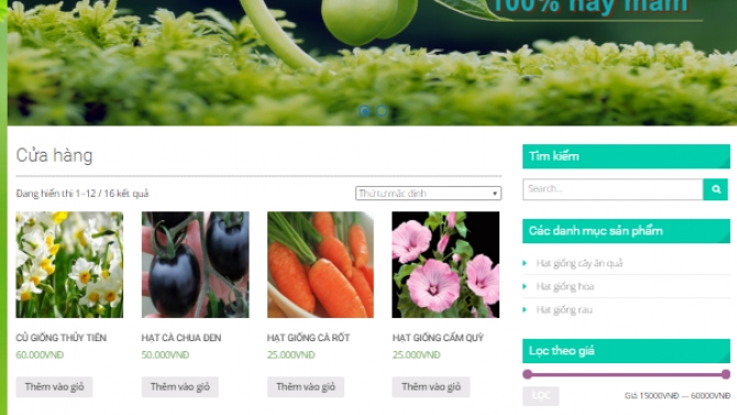 Website b&aacute;n h&agrave;ng bằng wordpress