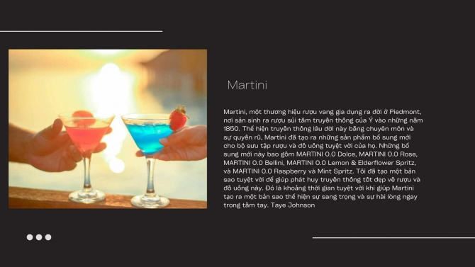 Viết quảng c&aacute;o thương hiệu martini