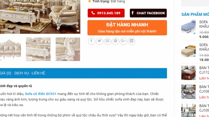 M&ocirc; tả sản phẩm - Nội thất Nhập khẩu Funika