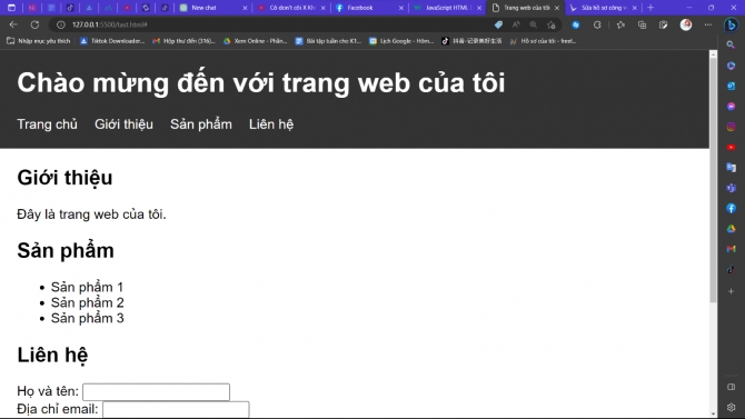 lập tr&igrave;nh web cv