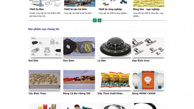Thiết kế website cho c&ocirc;ng ty THHH Long Th&ocirc;n
