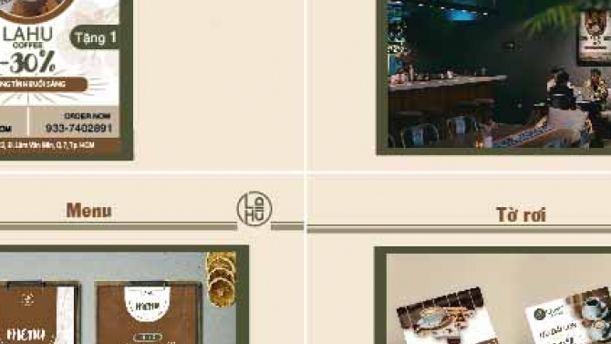 Poster, menu, card, tencard, banner qu&aacute;n nước