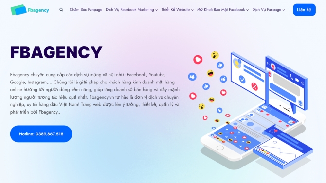 Thiết kế website dịch vụ marketing