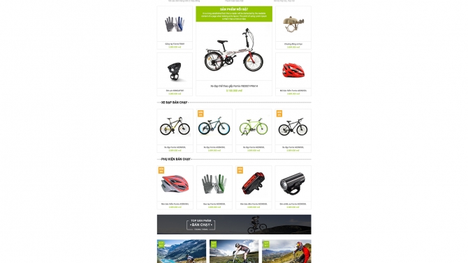Website b&aacute;n h&agrave;ng xe đạp