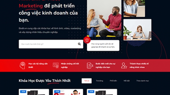 Website dạy học trực tuyến c&oacute; t&iacute;nh năng affiliate