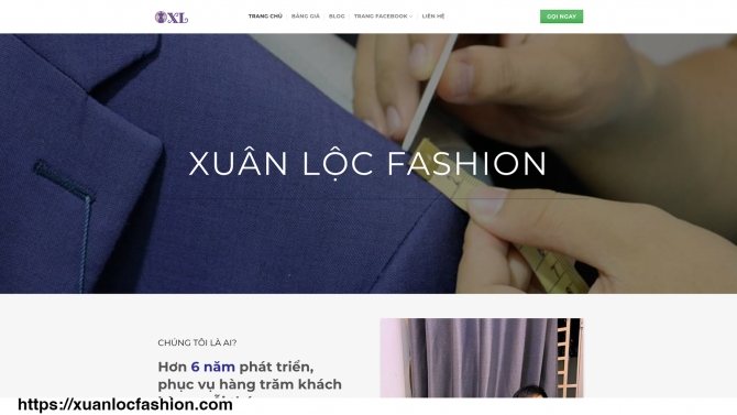 Trang web xuanlocfashion.com