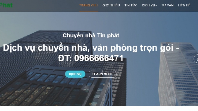 Thiết kế website cho doanh nghiệp vận tải t&iacute;n ph&aacute;t